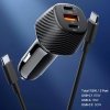 Spigen Essential EV1133 Ładowarka Samochodowa 3x USB 113W – Czarna
